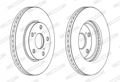 Гальмівний диск FERODO DDF2653C (фото 1)
