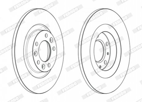 Гальмівний диск FERODO DDF2654C (фото 1)