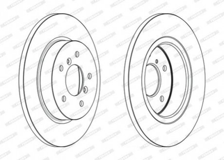 Диск гальмівний FERODO DDF2683C (фото 1)