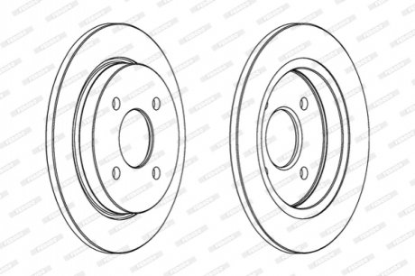 Гальмівний диск FERODO DDF281C (фото 1)
