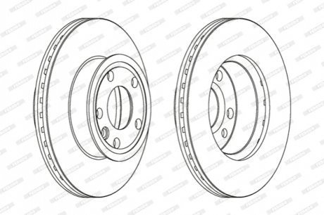 Гальмівний диск FERODO DDF427C (фото 1)