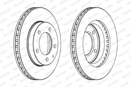 Гальмівний диск FERODO DDF496C (фото 1)