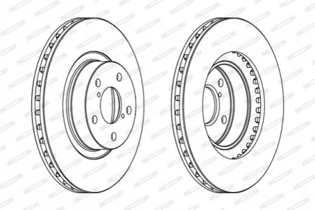 Гальмівний диск FERODO DDF679C (фото 1)