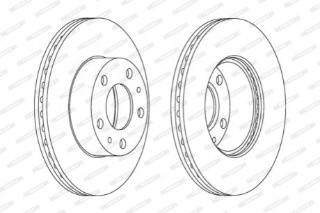 Гальмівний диск FERODO DDF767 (фото 1)
