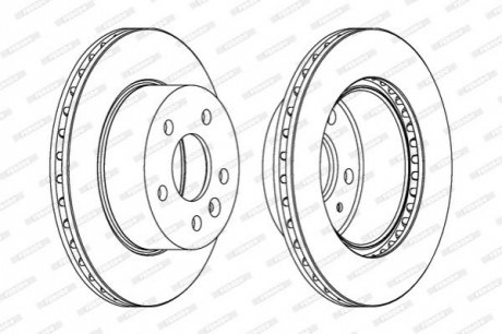 Гальмівний диск FERODO DDF860 (фото 1)