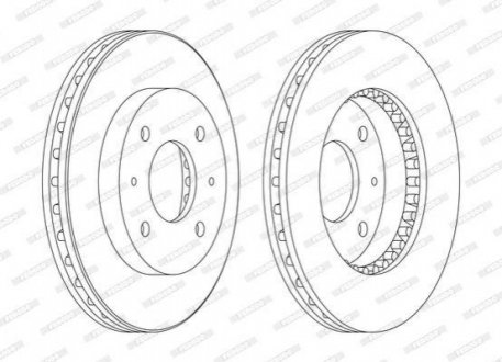 Гальмівний диск FERODO DDF885C (фото 1)
