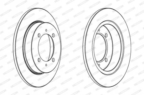 Гальмівний диск FERODO DDF886C (фото 1)