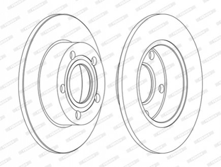 Гальмівний диск FERODO DDF952C (фото 1)