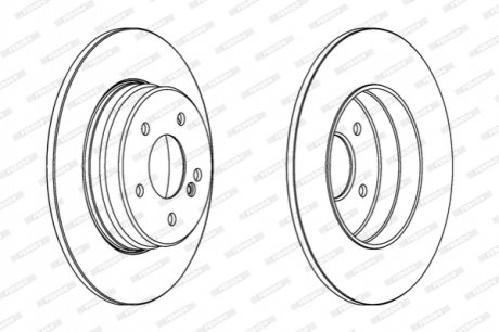 Гальмівний диск FERODO DDF963C (фото 1)
