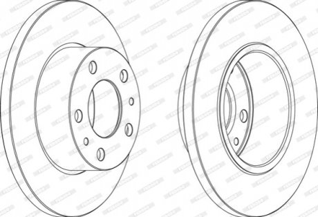Гальмівний диск FERODO FCR195A (фото 1)