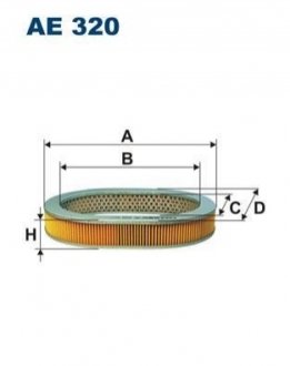 Фільтр повітря FILTRON AE 320 (фото 1)