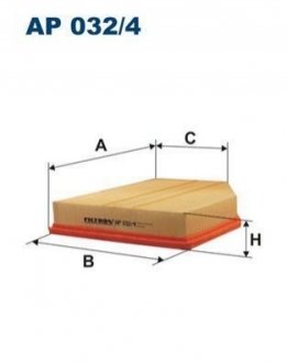 Фільтр повітря FILTRON AP 032/4 (фото 1)