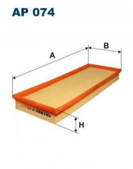 Фільтр повітря FILTRON AP 074 (фото 1)