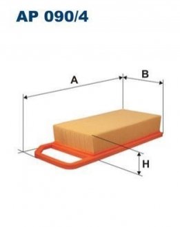 Фільтр повітря FILTRON AP 090/4 (фото 1)