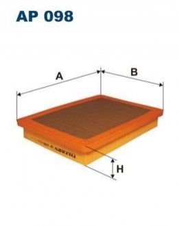 Фільтр повітря FILTRON AP 098 (фото 1)