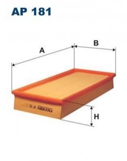 Фільтр повітря FILTRON AP 181 (фото 1)