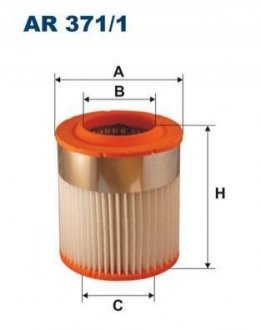 Фільтр повітря FILTRON AR 371/1 (фото 1)