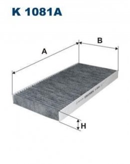 Фільтр салону FILTRON K 1081A (фото 1)