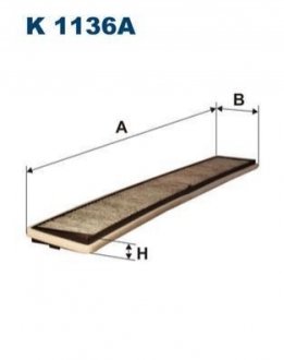 Фільтр салону FILTRON K 1136A (фото 1)