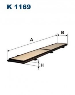 Фільтр салону FILTRON K 1169 (фото 1)