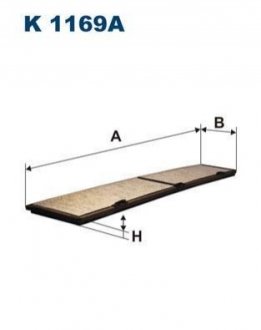 Фільтр салону FILTRON K 1169A (фото 1)