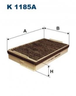 Фільтр салону FILTRON K 1185A (фото 1)