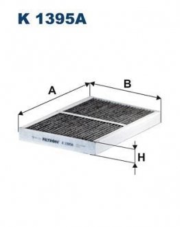 Фільтр повітря (салону) FILTRON K1395A (фото 1)
