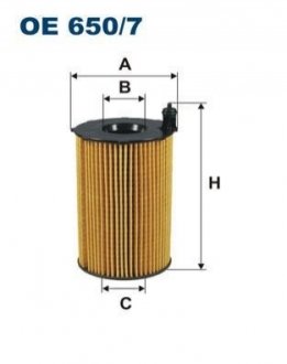 Фільтр масляний FILTRON OE 650/7 (фото 1)