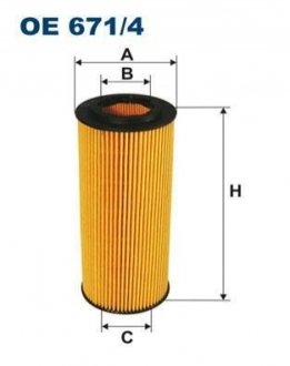 Фільтр масляний FILTRON OE 671/4 (фото 1)