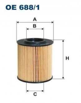 Фільтр масляний FILTRON OE 688/1 (фото 1)