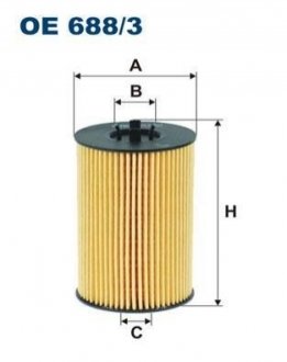 Фільтр масляний FILTRON OE 688/3 (фото 1)