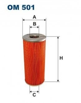 Фільтр масляний FILTRON OM 501 (фото 1)