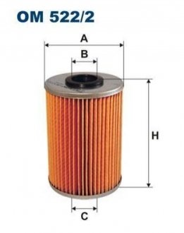 Фільтр масляний FILTRON OM 522/2 (фото 1)