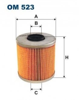 Фільтр масляний FILTRON OM 523 (фото 1)