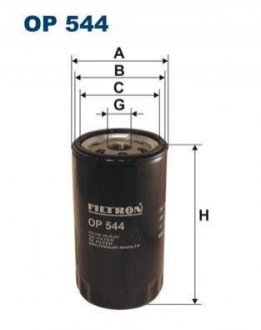 Фільтр масляний FILTRON OP 544 (фото 1)