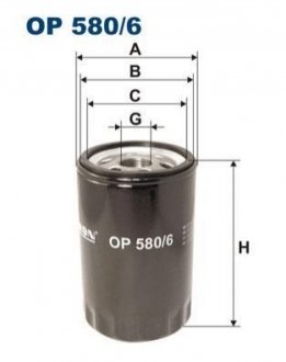 Фільтр масляний FILTRON OP 580/6 (фото 1)