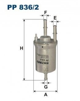 Фільтр палива FILTRON PP 836/2 (фото 1)