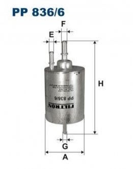 Фільтр палива FILTRON PP 836/6 (фото 1)
