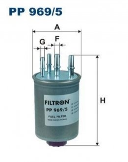 Фільтр палива FILTRON PP 969/5 (фото 1)