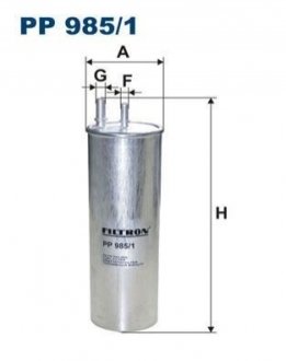 Фильтр топлива, VW T-5, 2.5 TDI, 2009> FILTRON PP 985/1 (фото 1)