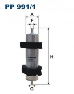 Фільтр палива FILTRON PP 991/1 (фото 1)