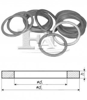 Шайба алюм. 12,00 x 15,50 x 1,50 (OE - 192081,957175,1002847,01118672,01299259) Fischer Automotive One (FA1) 184.420.100 (фото 1)