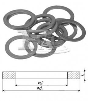 Ущільнююче кольцо Fischer Automotive One (FA1) 557870100 (фото 1)