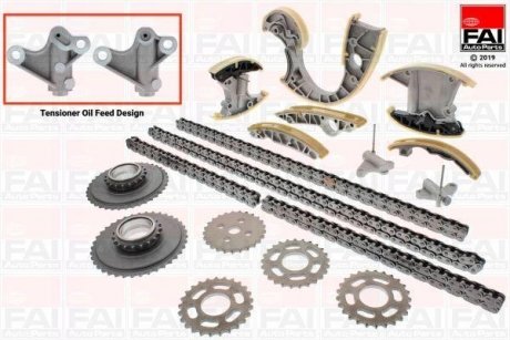 Комплект механизма ГРМ (ланцюг + элементы) Fischer Automotive One (FA1) TCK233NG (фото 1)