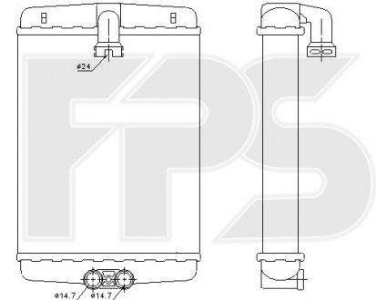 Радиатор пічки FPS FP 46 N124 (фото 1)