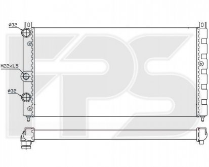 Радіатор охолодження FPS FP 74 A469 (фото 1)