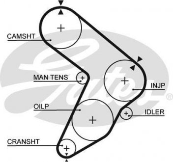 Ремень ГРМ Gates 5112 (фото 1)