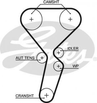 Ремінь ГРМ Gates 5501XS (фото 1)