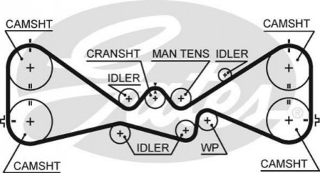 Ремень ГРМ Gates 5612 XS (фото 1)