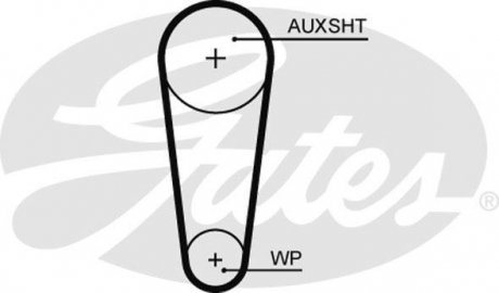 PASEK ROZRZ AUDI A1/A3/Q3/SEAT IBIZA/MII/VW UP/POLO/GOLF VII 1,0/1,2/1,4/1,6 14- Gates 5682XS (фото 1)